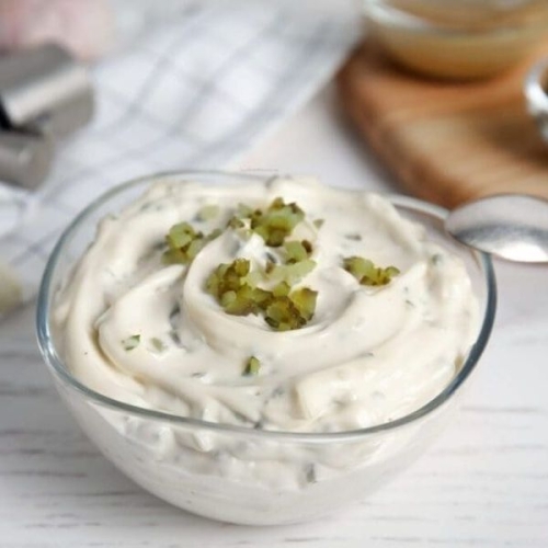 Low Calorie Ranch Pickle Dip and Dressing