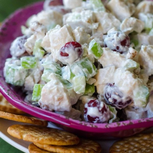 Low Calorie Chicken Salad Recipe with Greek Yogurt