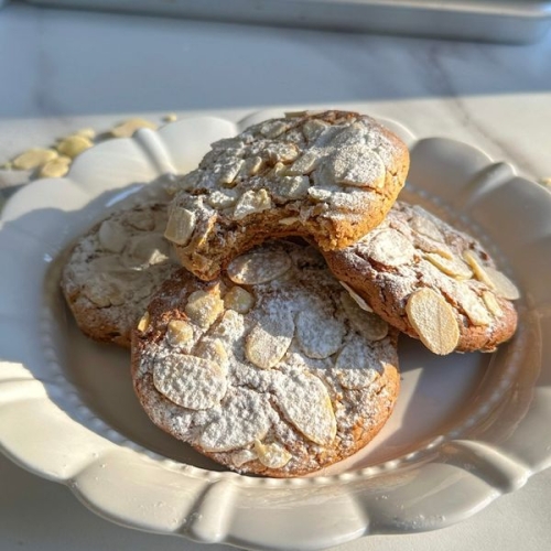 Protein Almond Croissant Cookies- GF, low calorie