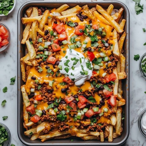 Low-Calorie Loaded Nacho Fries | Healthy Eating with a Twist