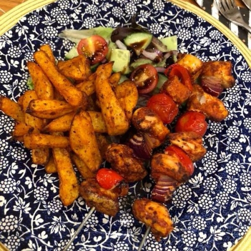 Syn Free Piri Piri Chicken Skewers