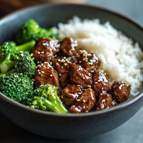 Teriyaki Beef and Broccoli with Rice