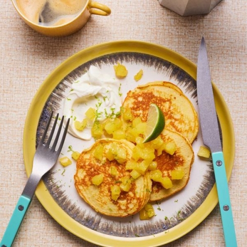 Piña Colada Pancakes | Slimming & Weight Watchers Friendly