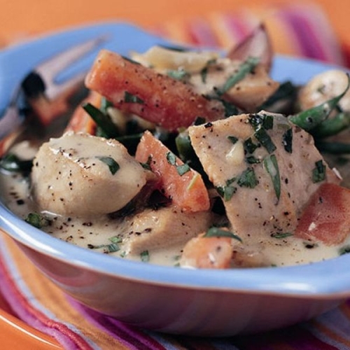 Slimming World chicken and tarragon fricassee recipe