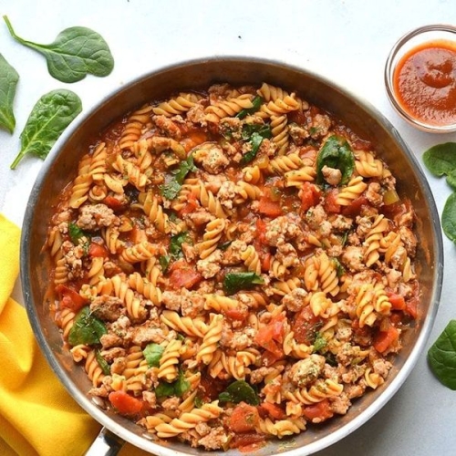 Healthy Monterrey Chicken Pasta