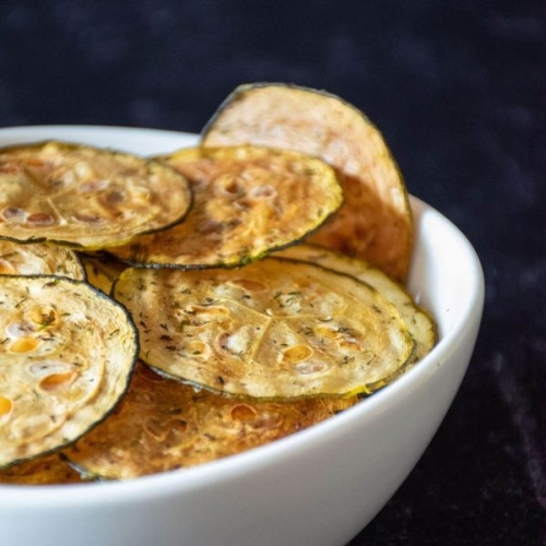 Salt and Vinegar Zucchini Chips