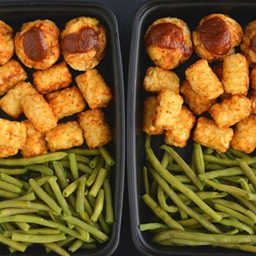 Healthy BBQ Meatballs in Muffin Tins