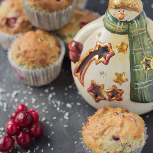 Cranberry Banana Muffins