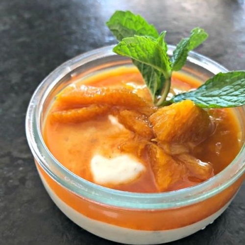 Greek Yogurt Pudding with Cardamom and Oranges