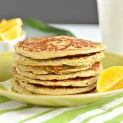 Zucchini Pancakes with Yogurt