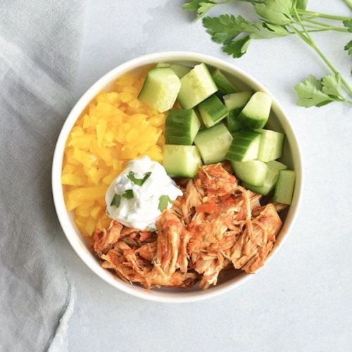 Instant Pot Harrisa Shredded Chicken Bowls