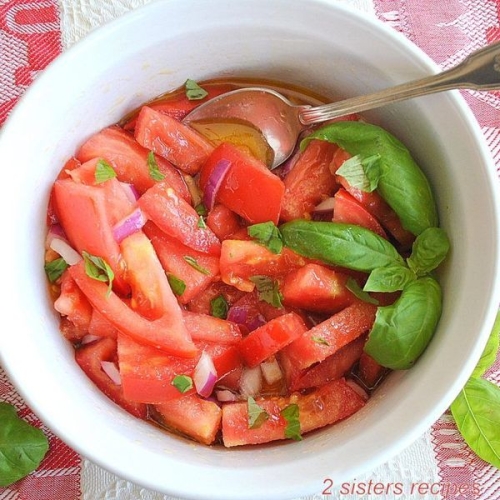 Italian Tomato Salad (Marinated)