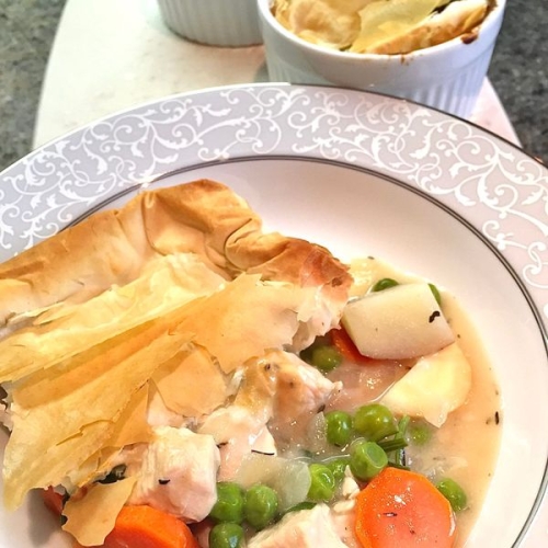 Healthy and Low Fat Chicken Pot Pie