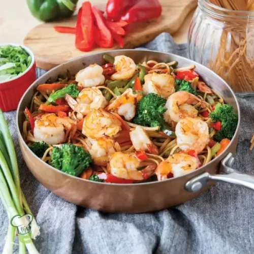 Healthy Shrimp Lo Mein (Easy)