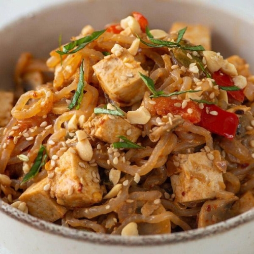 Stir fry Noodles Recipe Low-Carb High-Protein Ramen