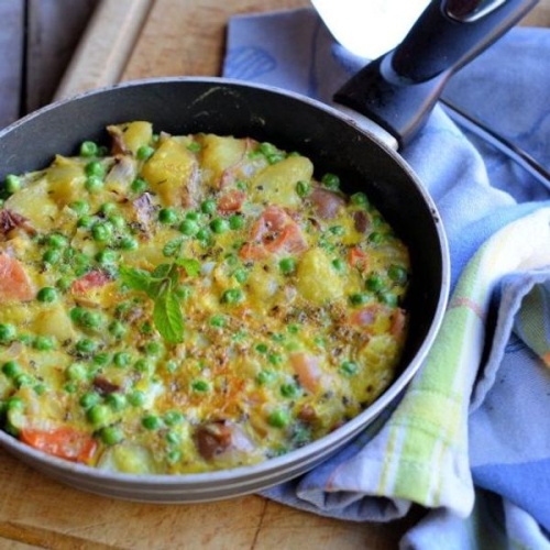 Minted Pea and Vegetable Frittata