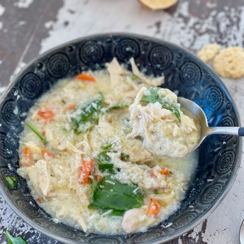 Chicken Lemon Rice Soup