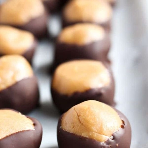 Healthy Buckeye Balls Recipe (Made with 3-Ingredients)