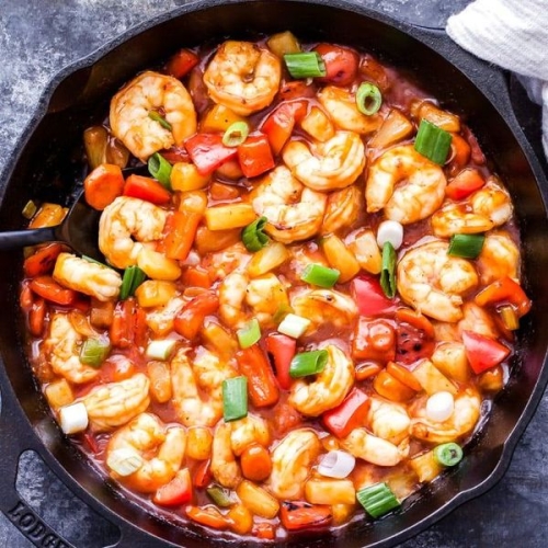 Sweet and Sour Shrimp Stir-Fry