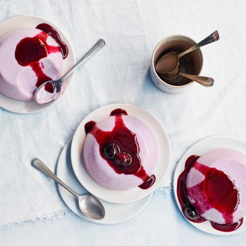 Blueberry Buttermilk Panna Cotta