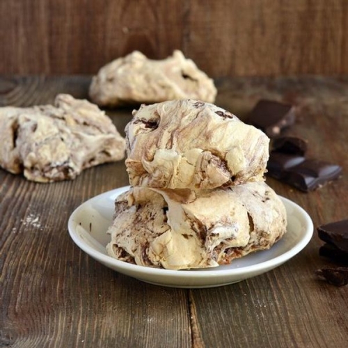 A sweet and airy chocolate dessert