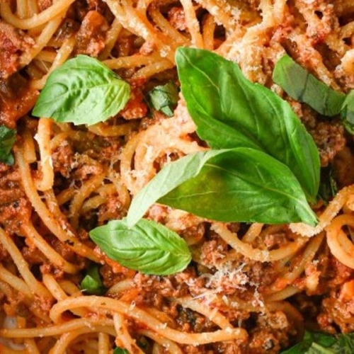 Healthier Spaghetti Bolognese