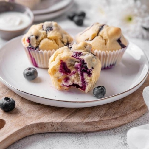 Low Calorie Blueberry Muffins