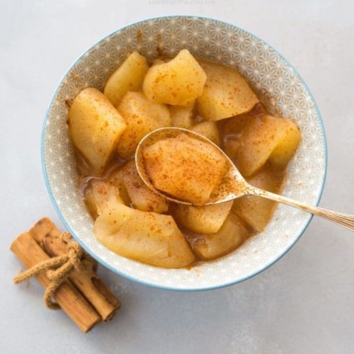 Low Calorie Crockpot Cinnamon Apples