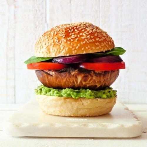 Low Calorie Portobello Mushroom Burgers