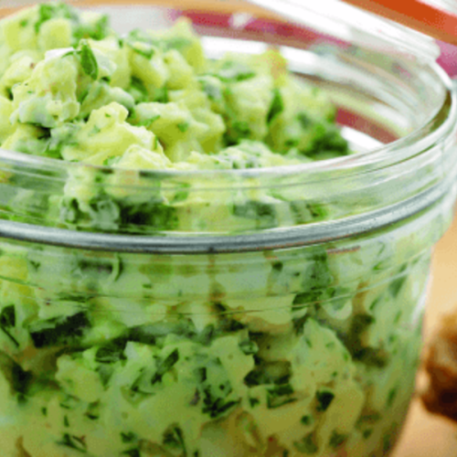 Low calorie potted egg and cress