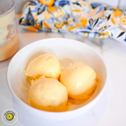 Ninja Creami Low Calorie Peach Frozen Yogurt