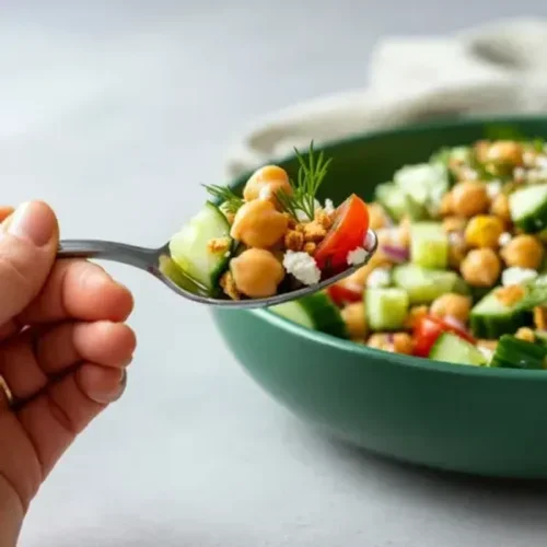 WW Chickpea Cucumber Feta Salad – Healthy, Low-Calorie & Mediterranean-Inspired