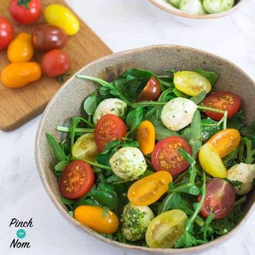 Tomato, Basil and Mozzarella Salad | Slimming & Weight Watchers Friendly