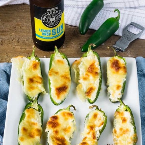 Lower calorie jalapeno popper