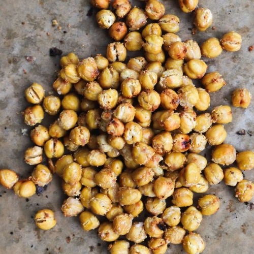 Garlic Roasted Chickpeas