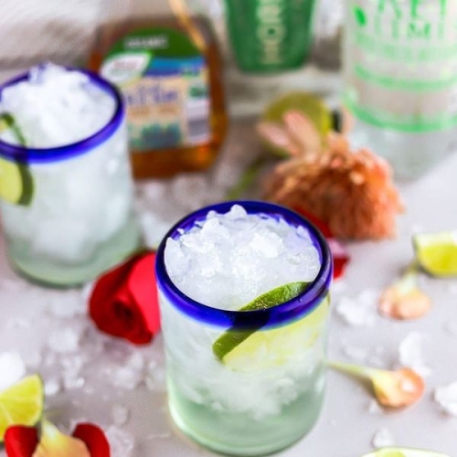 Fizzy “Skinny” Margarita with Sparkling Water