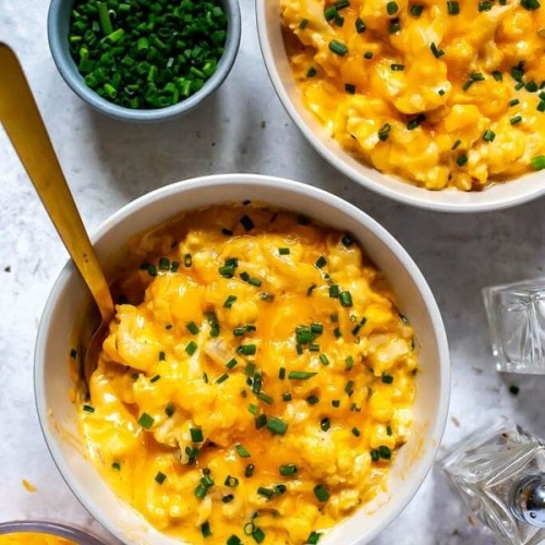 Low Carb Cauliflower Mac and Cheese