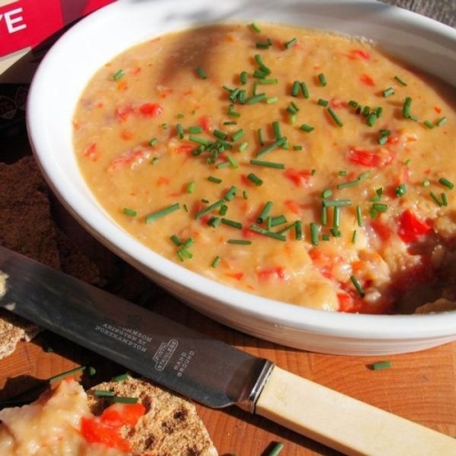 Red Pepper, Lentil and Cheese Pâté (Spread)