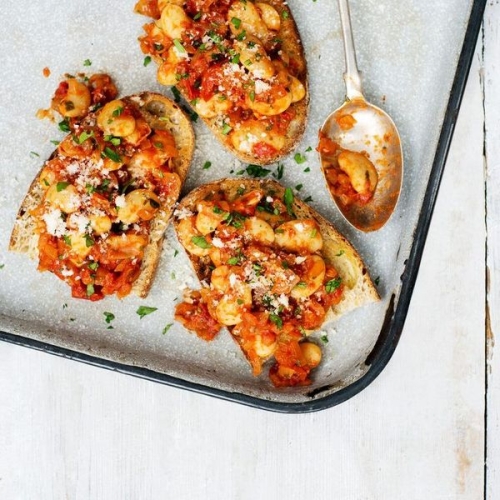 Posh beans on toast