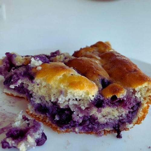 Low Sugar Healthy Blueberry Cake