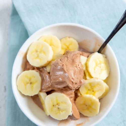 Ninja Creami Chocolate Banana Protein Ice Cream
