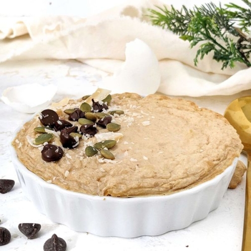 Triple Protein Baked Oats for One