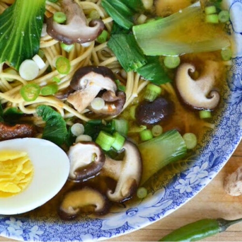 Miso Ramen with Shiitake and Chicken