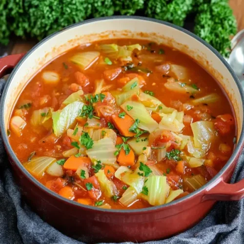 Healthy Cabbage Detox Soup