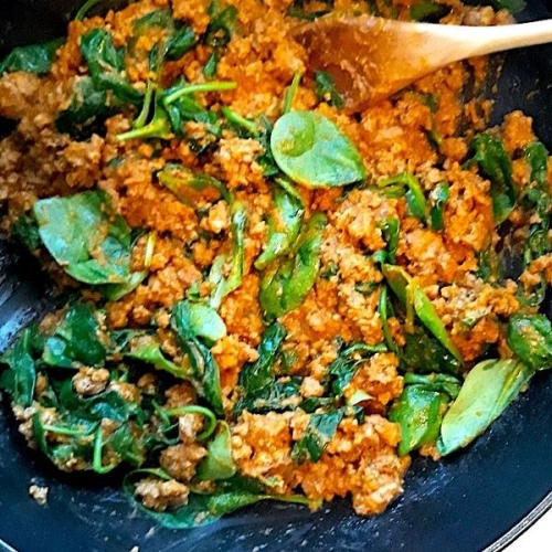 One Pot Pumpkin Ground Beef Skillet {Paleo, Keto, Low FODMAP}