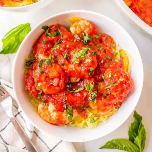 Spicy Shrimp Spaghetti Squash