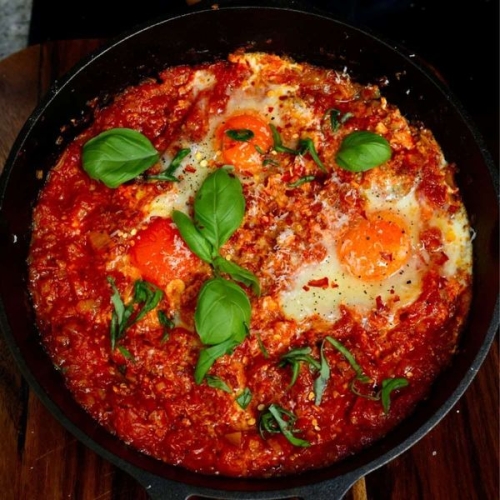 Eggs In Purgatory (Italian Baked Eggs)