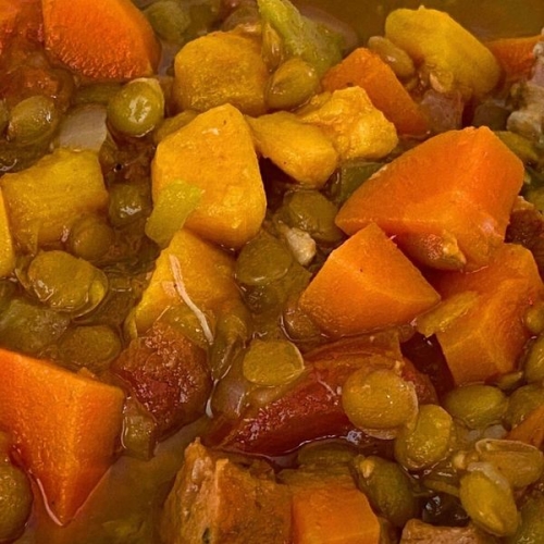High Protein Lentil Sweet Potato Soup – Quick and Easy