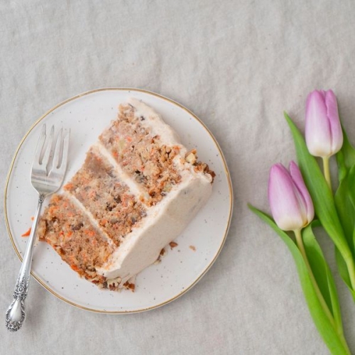 Carrot Cake with Buttermilk Glaze and Cinnamon-Cream Cheese Frosting
