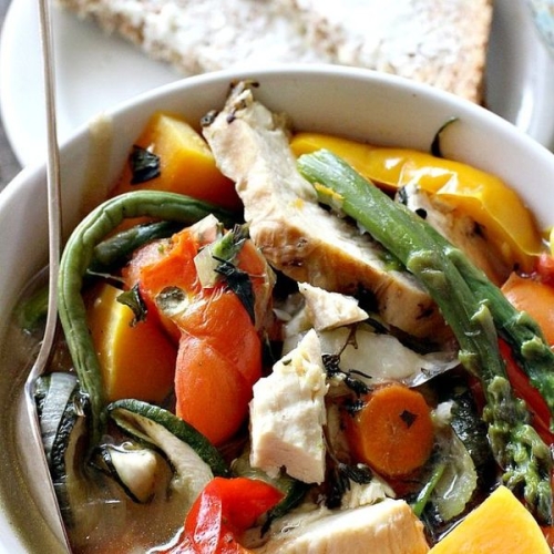 Roasted Chicken and Vegetable Soup